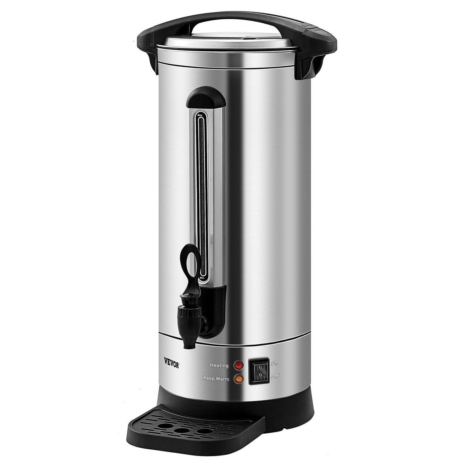 Large Coffee Dispenser, Commercial Coffee Urn, 110 Cups Stainless Steel