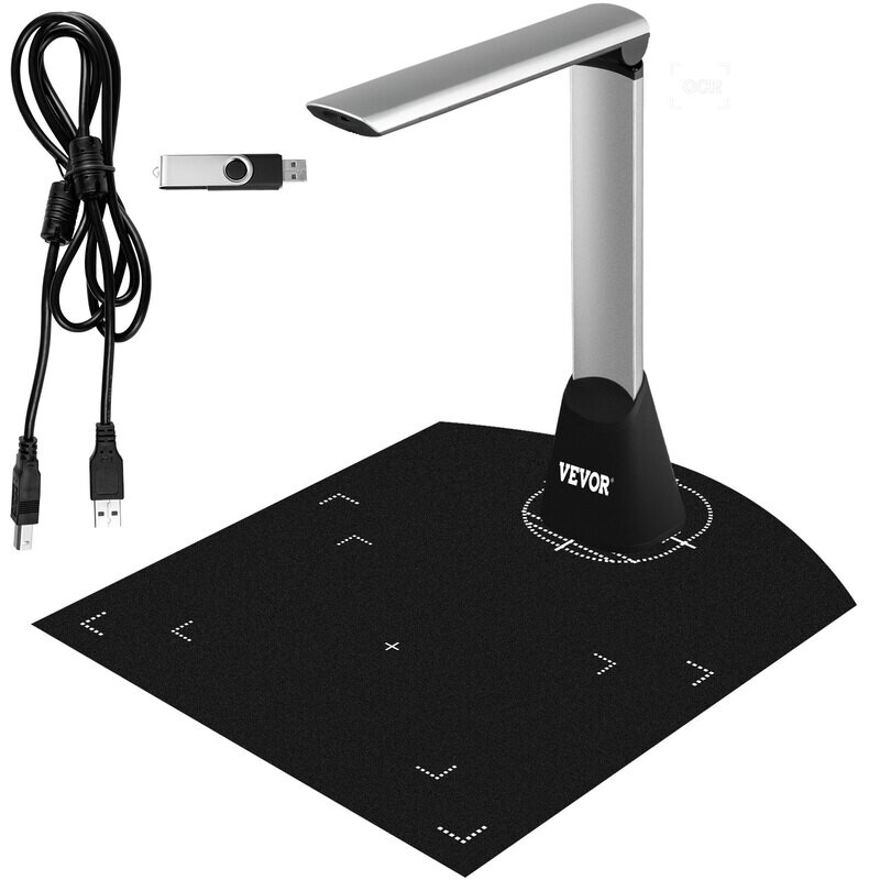 Portable A4 Book size Scanner,5 Mega-Pixel L ens Book and document Scanner with LED Lights