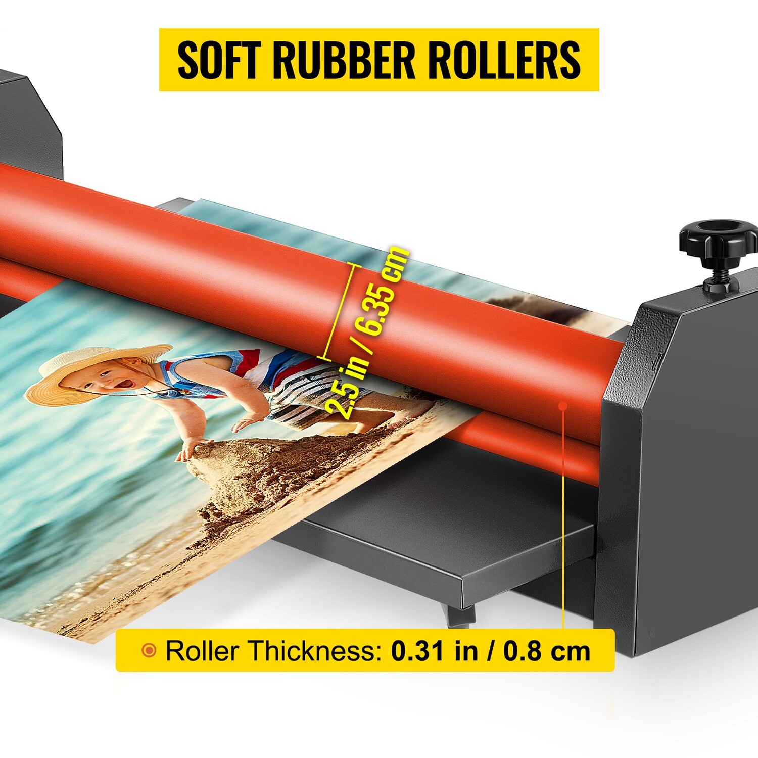 Vinyl Photo Film Mounting Laminating 29.5 750MM Manual Cold Roll Laminator