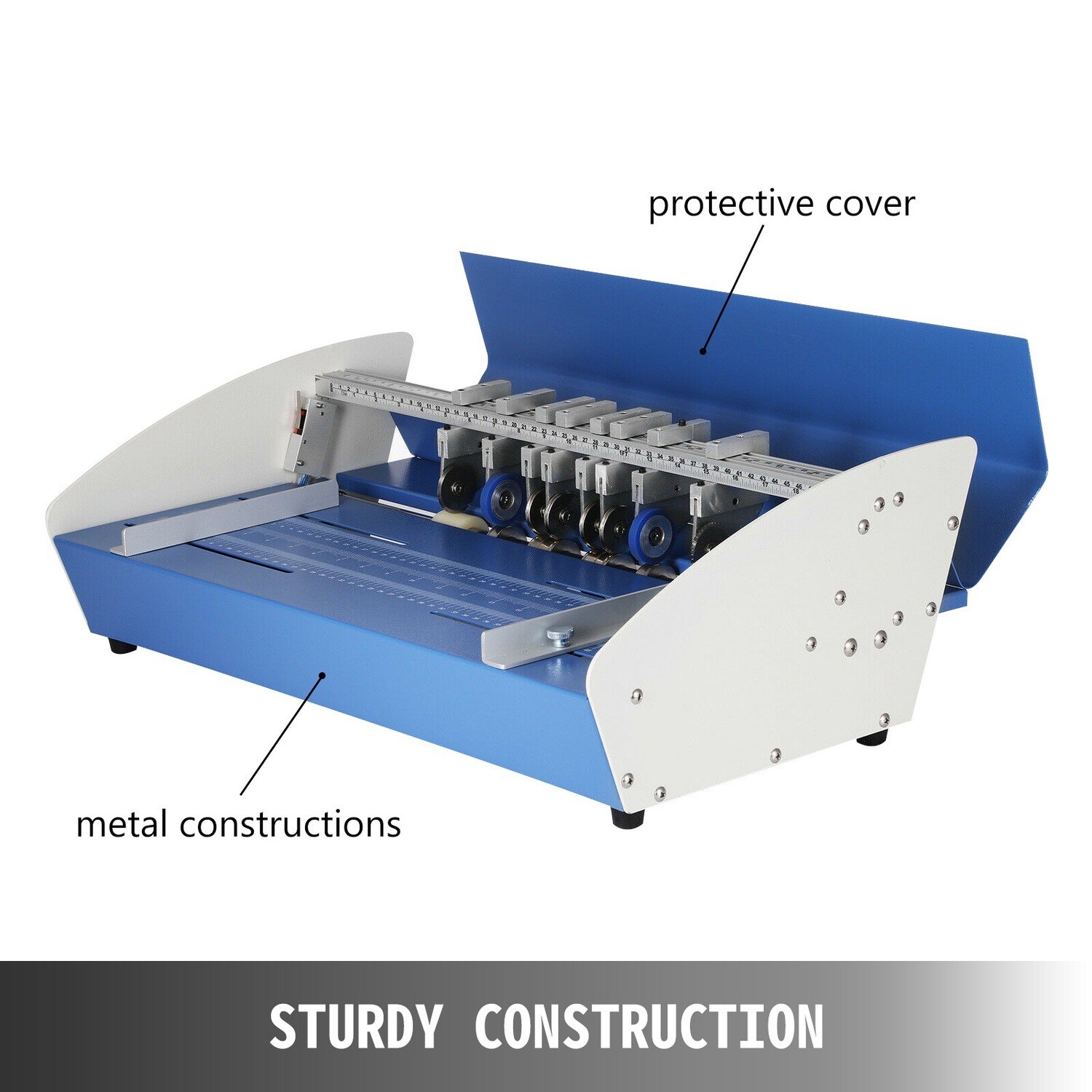 Electric Creasing Machine 3-in-1 – 20.5&quot; (520mm) Paper Creaser with Perforating and Scoring Functions for Precision Finishing
