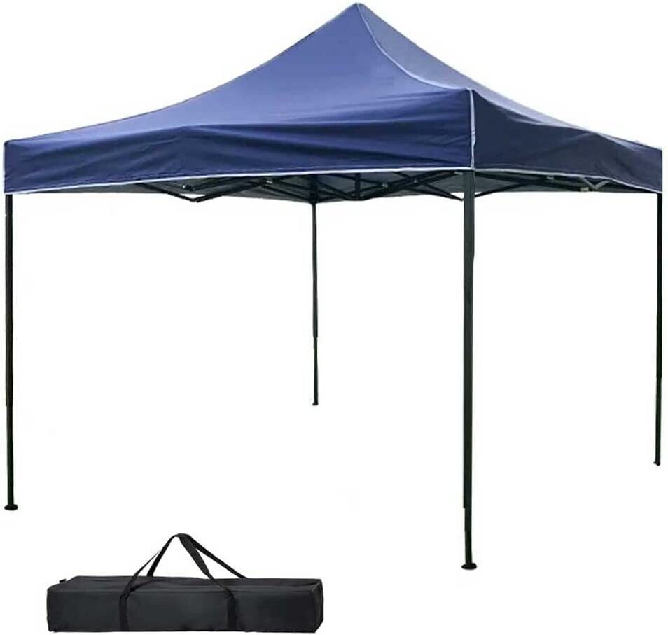 Gazebo 3x3 Meters Foldable Waterproof Polyester Fabric with Metal Structure, Outdoor Folding Tent for Parties and Events