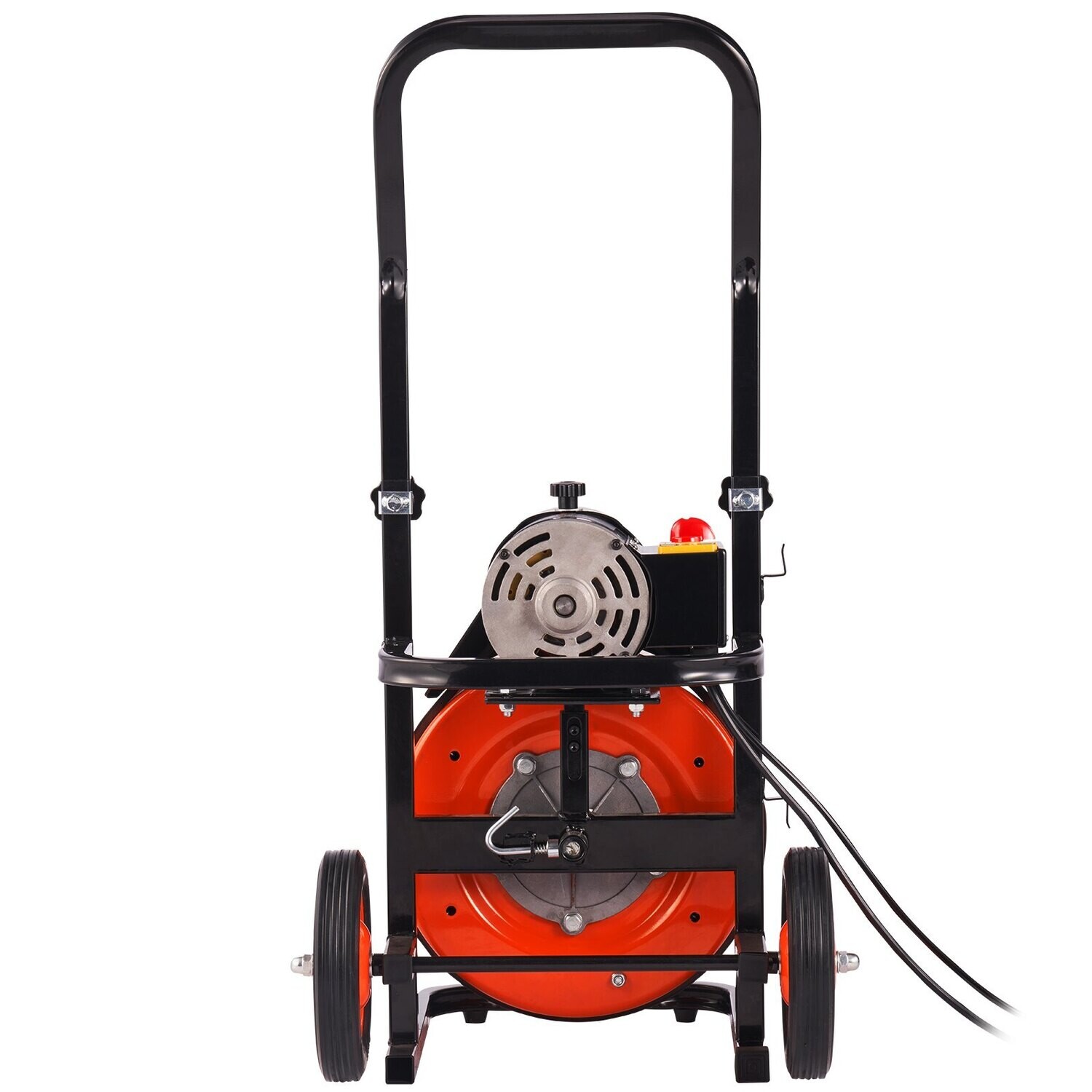 Electric Drain Cleaning Machine with 100 FT x 3/8 Inch Auto-Feed Drain Auger – Heavy-Duty Sewer Snake for Plumbing and Clog Removal