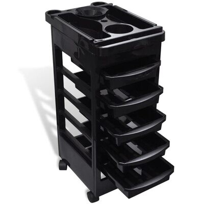 5-Drawer Hairdressing Trolley - Stapelboy Styling Cart for Organized Salon Tools and Accessories