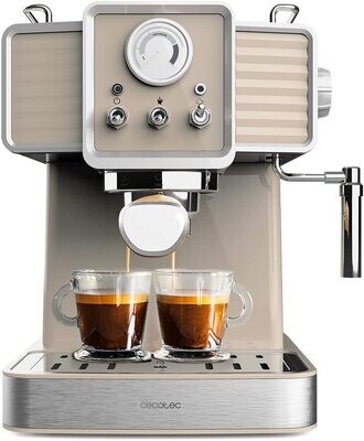 Express Power Espresso 20 Traditional Coffee Maker – 1350W Light Green Espresso Machine for Rich, Flavorful Coffee