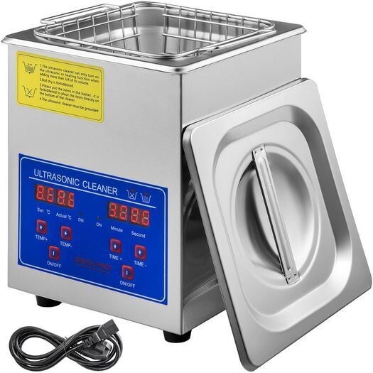 2L Washing Machine Ultrasonic Cleaner - Compact Ultrasonic Tub Cleaner for Effective Cleaning of Small Parts, Jewelry, and Delicate Items - Efficient and User-Friendly Ultrasonic Cleaning Solution for
