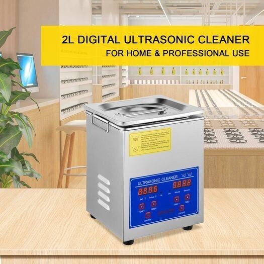 2L Washing Machine Ultrasonic Cleaner - Compact Ultrasonic Tub Cleaner for Effective Cleaning of Small Parts, Jewelry, and Delicate Items - Efficient and User-Friendly Ultrasonic Cleaning Solution for