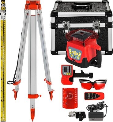 500m Professional Rotating Self-Leveling Rotary  360 Degree Laser Level with Tripod and Staff