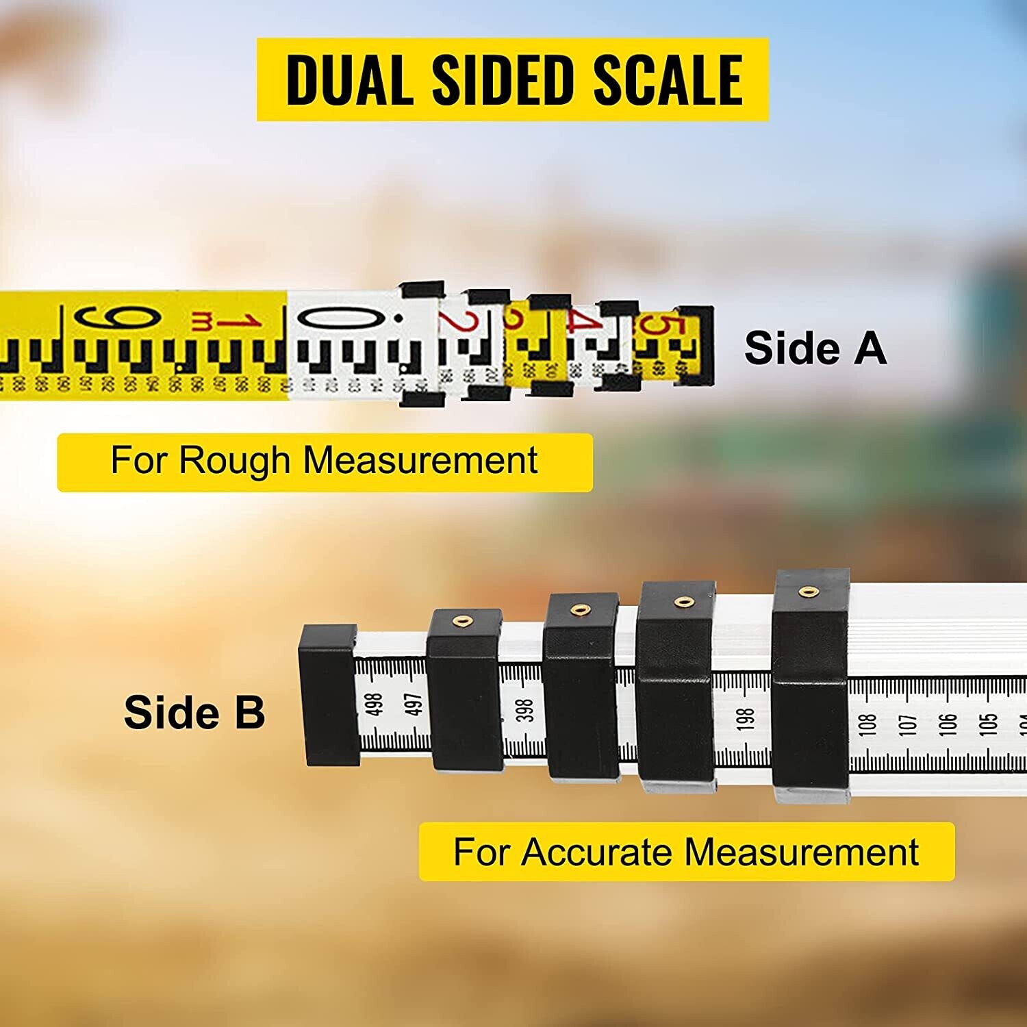 500m Professional Rotating Self-Leveling Rotary  360 Degree Laser Level with Tripod and Staff
