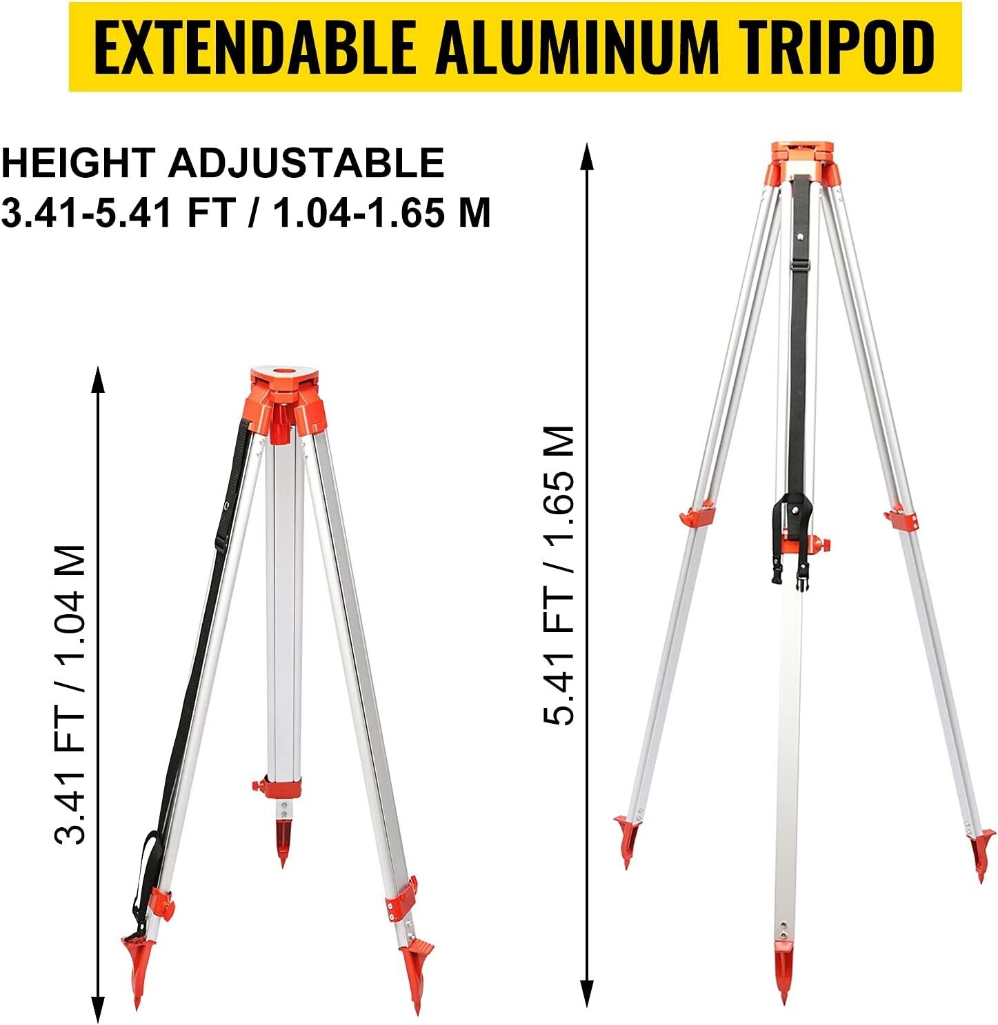 500m Professional Rotating Self-Leveling Rotary  360 Degree Laser Level with Tripod and Staff