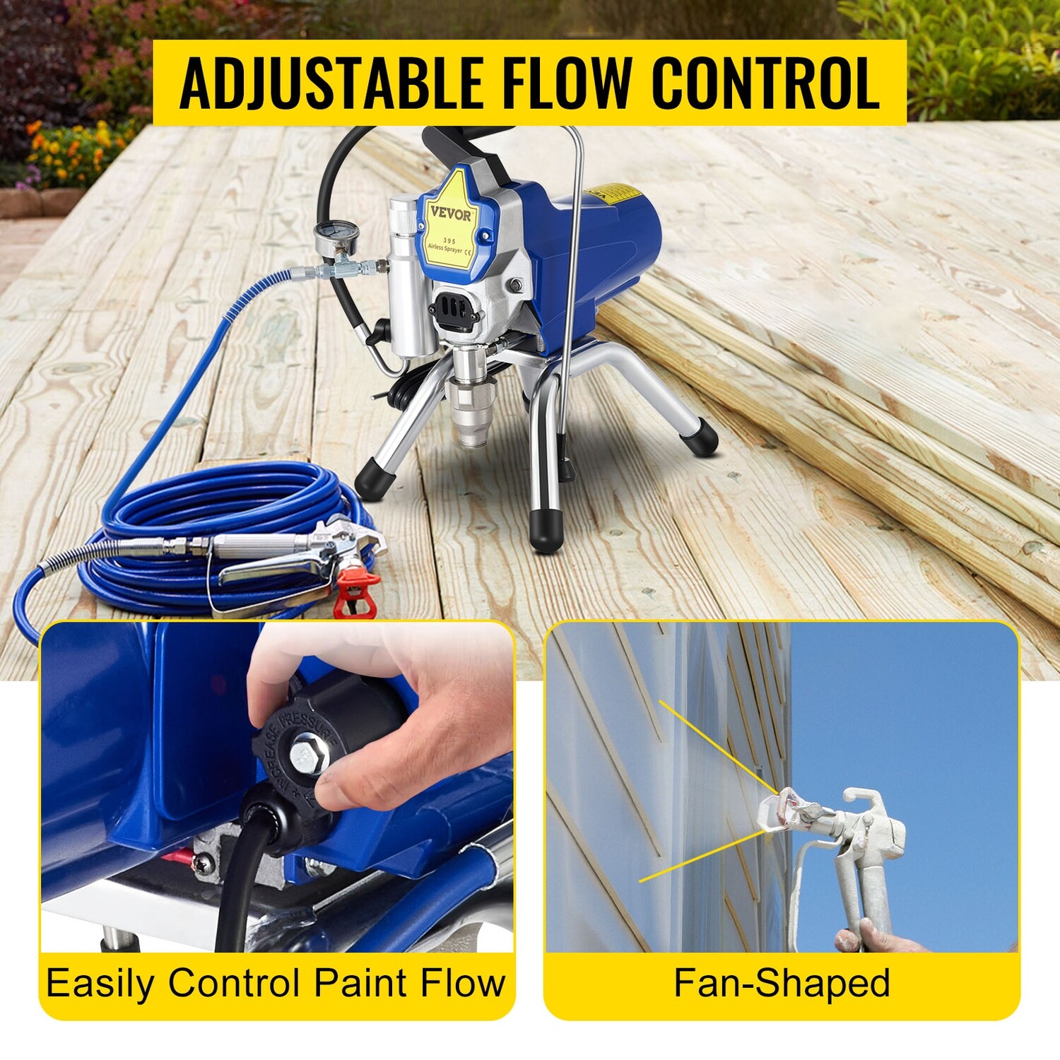 High-Pressure Airless Paint Sprayer Machine for Professional Painting and Coating