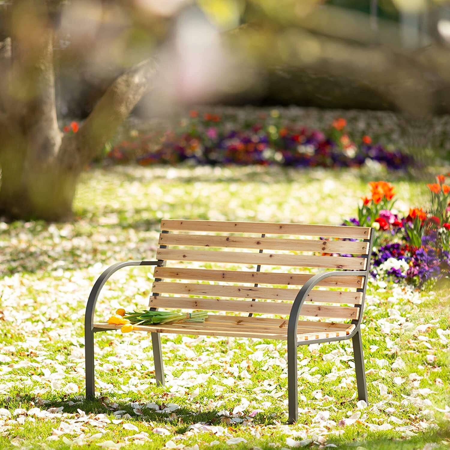 Weather Resistance Garden Wooden Furniture Bench Chair