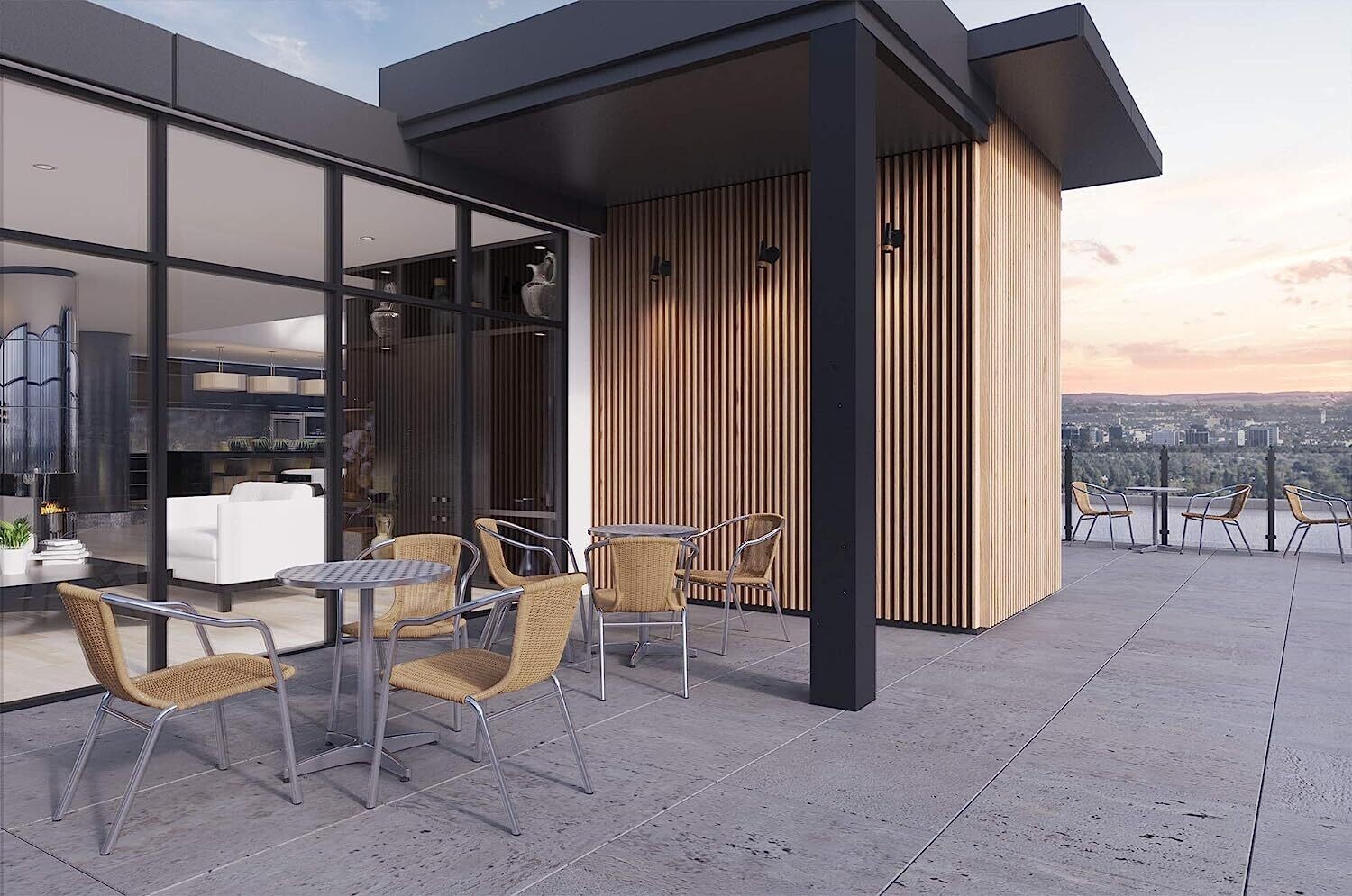 Outdoor and Indoor Round Cafe Bistro Restaurant Table