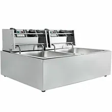 Commercial Electric Deep Fryer, Stainless Steel, High Capacity, Durable, Easy to Clean, Ideal for Restaurants, Cafes, and Food Service Operations.