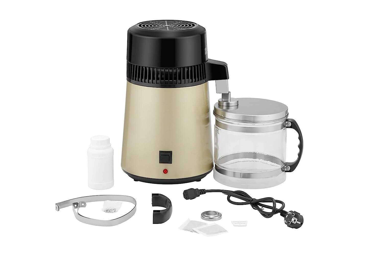 4-Liter Stainless Steel Water Distiller Machine - Efficient Home Water Purification System for Safe and Clean Drinking Water