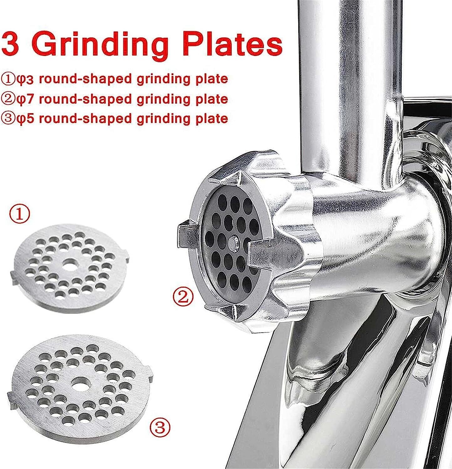 Electric Meat Grinder Sausage Stuffer 2800W – 220V Food Processor for Grinding, Mincing, Stirring, and Mixing