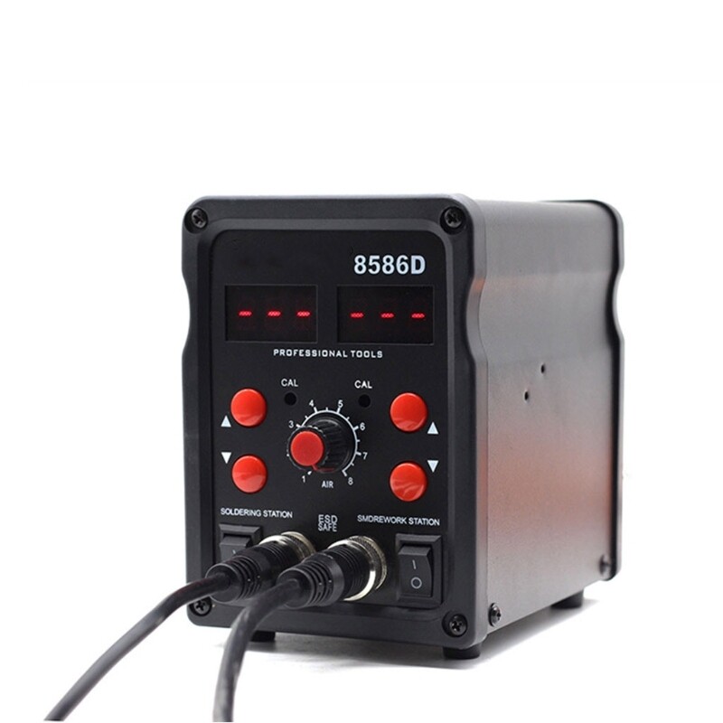 Professional Digital Hot Air Rework and Soldering Station Temperature Adjustable, LED Display