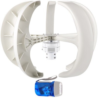 5-Blade Vertical Axis Wind Turbine Generator - 600W 12V Efficient Energy Solution for Sustainable Power Generation