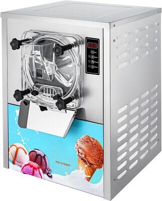 Commercial Hard Ice Cream Machine, 1400W High-Performance Ice Cream Maker, Ideal for Cafes, Restaurants, and Dessert Shops