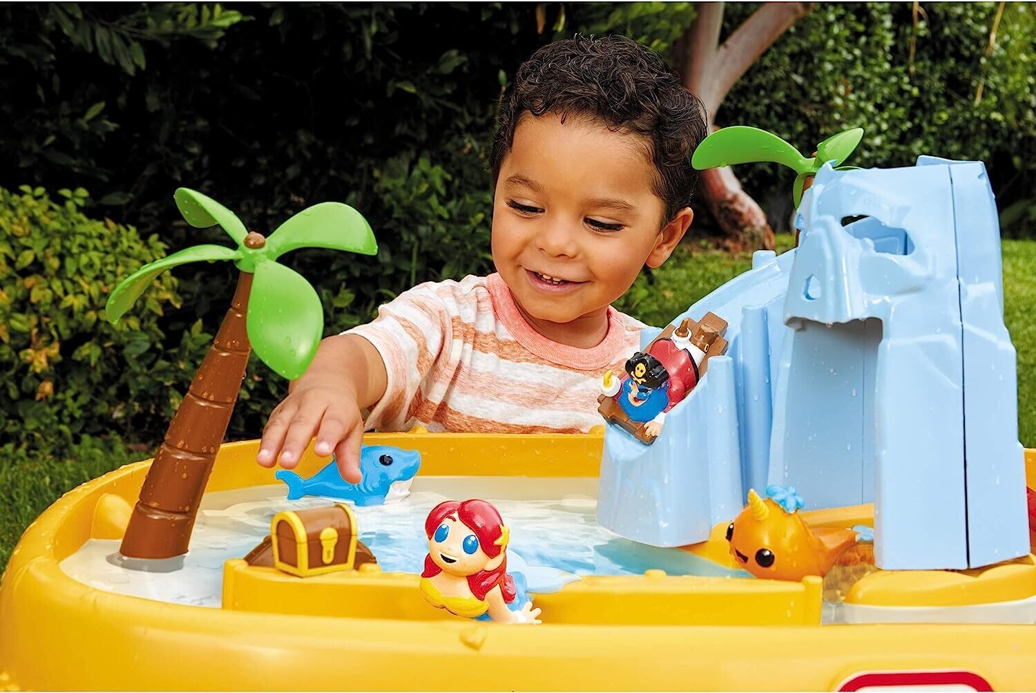Outdoor Garden Water Table Playset Island Wavemaker  Safe, Durable and Portable for Toddlers