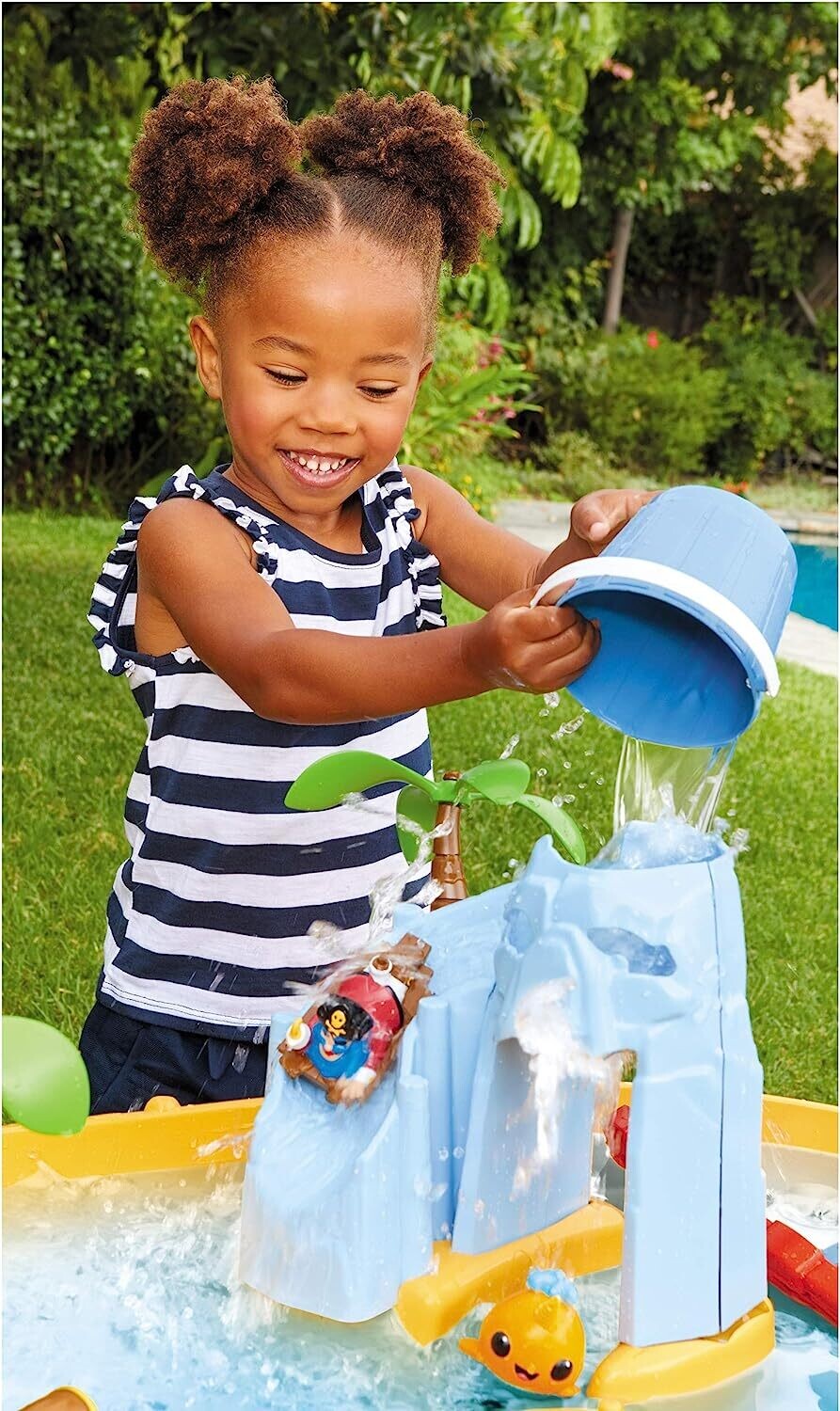 Outdoor Garden Water Table Playset Island Wavemaker  Safe, Durable and Portable for Toddlers