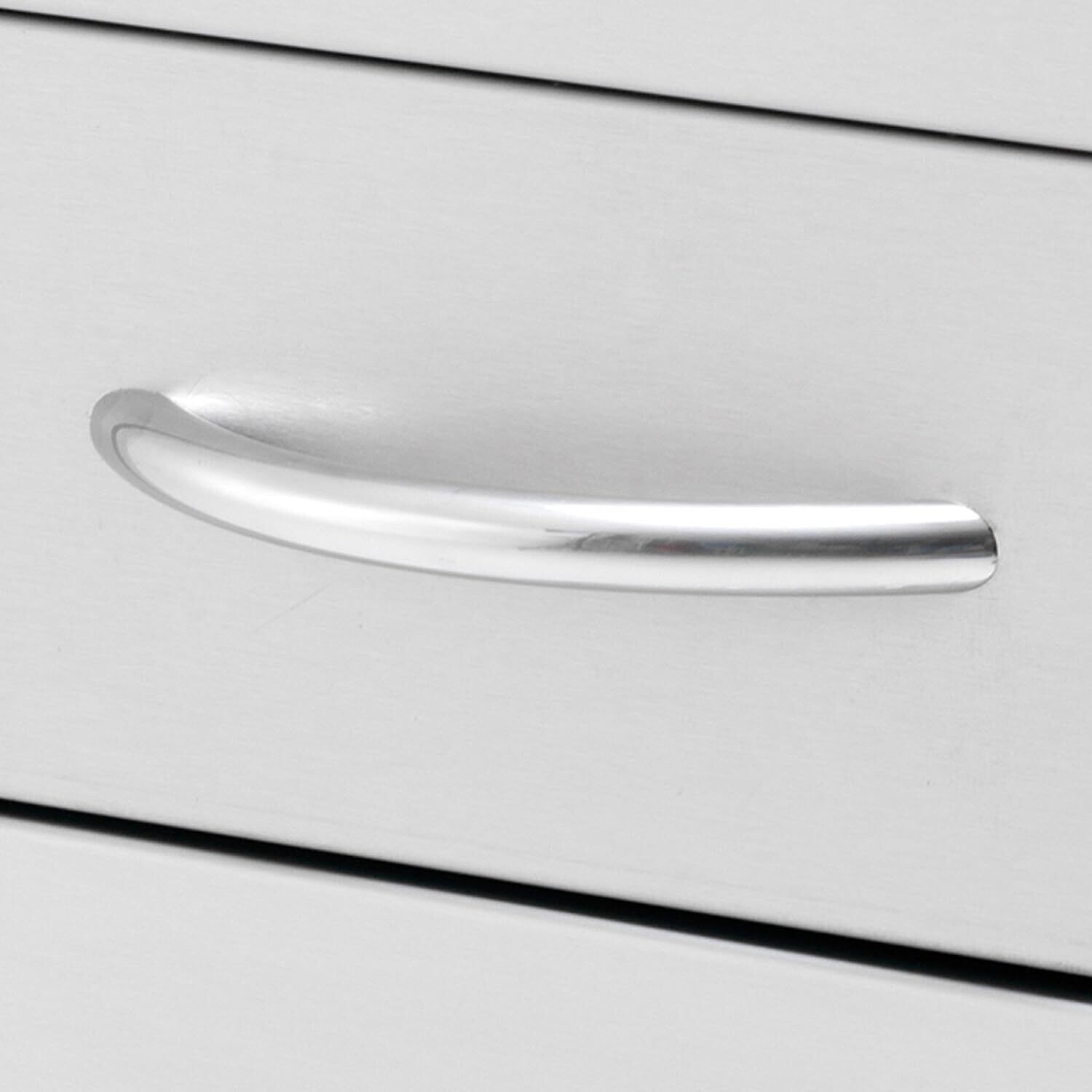 BBQ Island Kitchen Drawers – 18&quot; x 15&quot; Stainless Steel Double Box Chest of Drawers for Outdoor Storage