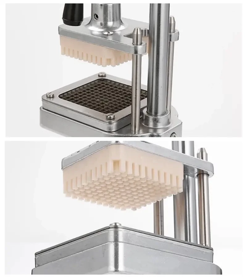 Commercial Fruit &amp; Vegetable Chopper with 4 Rotating Blades, Heavy-Duty Slicer &amp; Dicer for Kitchens.