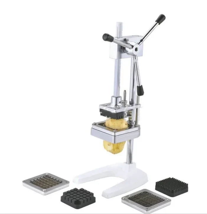 Commercial Fruit &amp; Vegetable Chopper with 4 Rotating Blades, Heavy-Duty Slicer &amp; Dicer for Kitchens.