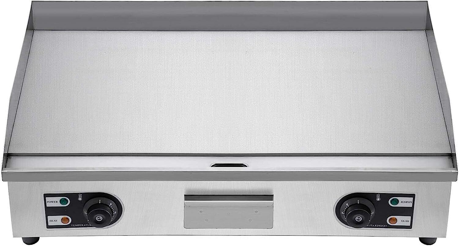 30&quot; Electric Flat Griddle - High-Powered 4400W Countertop Grill for Quick and Efficient Cooking - Ideal for Breakfast, Pancakes, Burgers, and More - Durable, Easy-to-Clean Surface with Adjustable Temp
