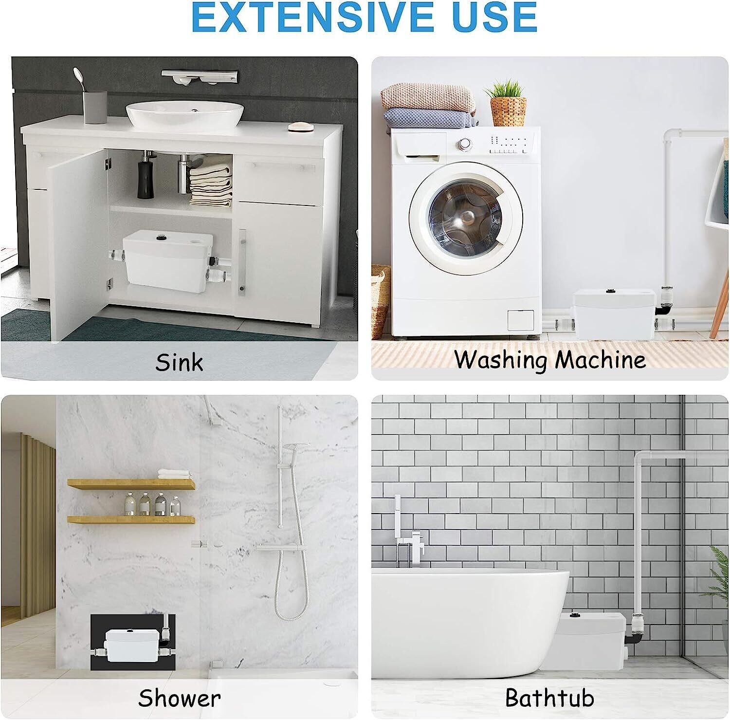 Macerator Pump Machine for Flushing Laundry Waste Water