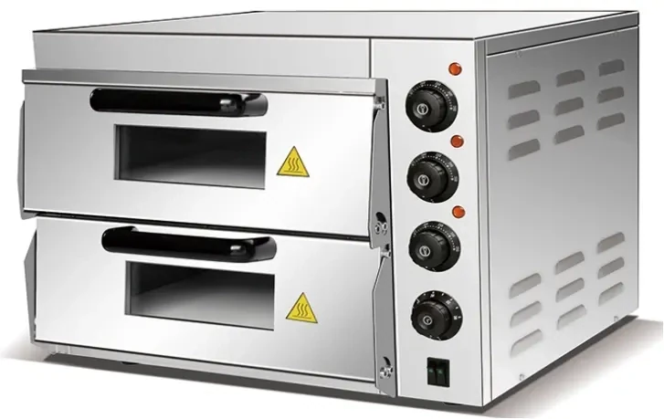 Commercial Countertop Pizza Oven, Double Deck Layer, Multipurpose Indoor Pizza Maker for Restaurant &amp; Home