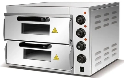 Commercial Countertop Pizza Oven, Double Deck Layer, Multipurpose Indoor Pizza Maker for Restaurant &amp; Home