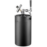 Black 270Oz 8L Pressurized Growler Mini Beer Keg Draft Growler Home