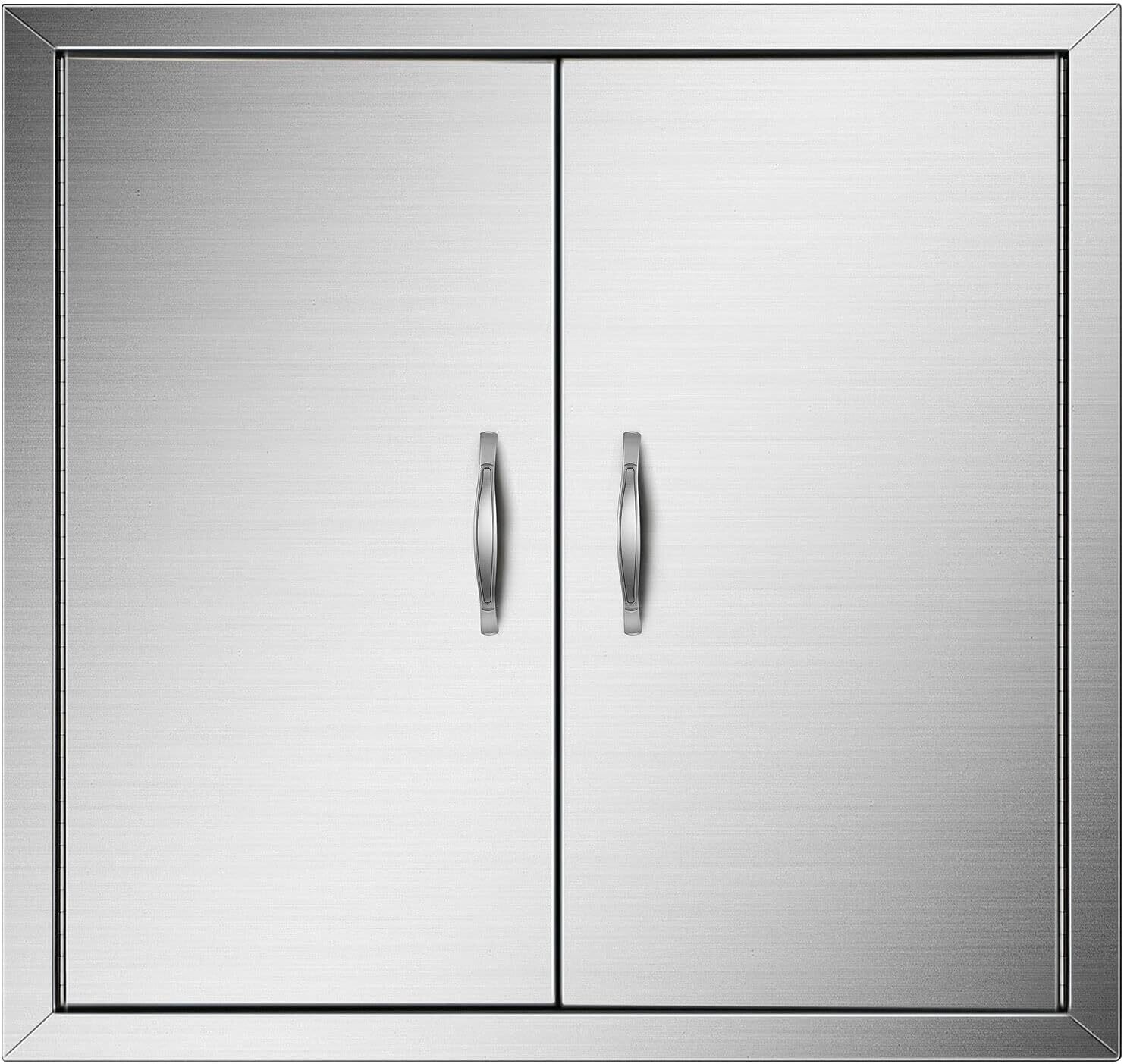 Kitchen Door Outdoor 19x28-inch stainless steel cabinet with BBQ kitchen doors