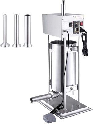 Commercial Electric Meat Maker Sausage Stuffer, Filling Machine [Stainless Steel]