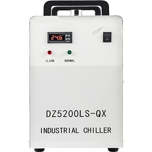 6L Industrial Water Chiller with Thermolysis for CO2 Laser Tube Cooling - Compatible with 80W, 100W, and 120W Glass Laser Tubes