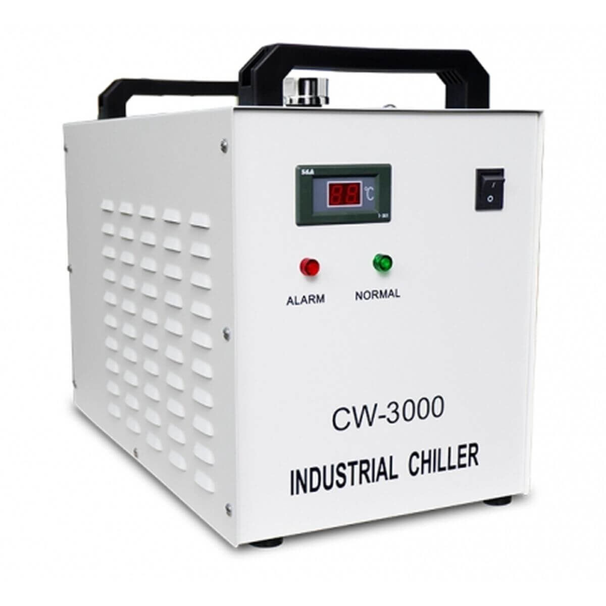 9L Tank Water Chiller CW-3000DG - Thermolysis Industrial Water Cooling Chiller for 60W and 80W CO2 Glass Laser Tube Applications, Efficient Temperature Control