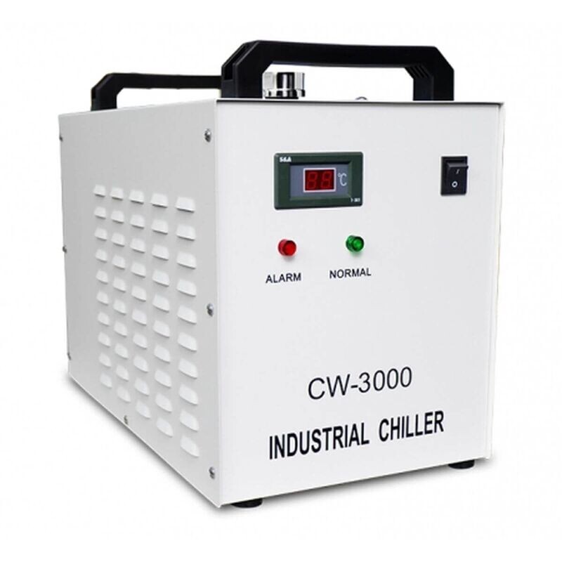 9L Tank Water Chiller CW-3000DG - Thermolysis Industrial Water Cooling Chiller for 60W and 80W CO2 Glass Laser Tube Applications, Efficient Temperature Control