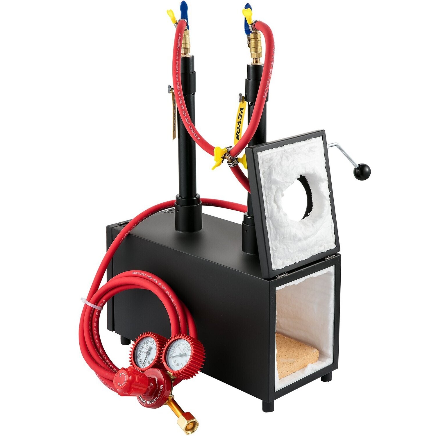 Portable Dual Gas Propane Forge Furnace Burners Metal Tool Making