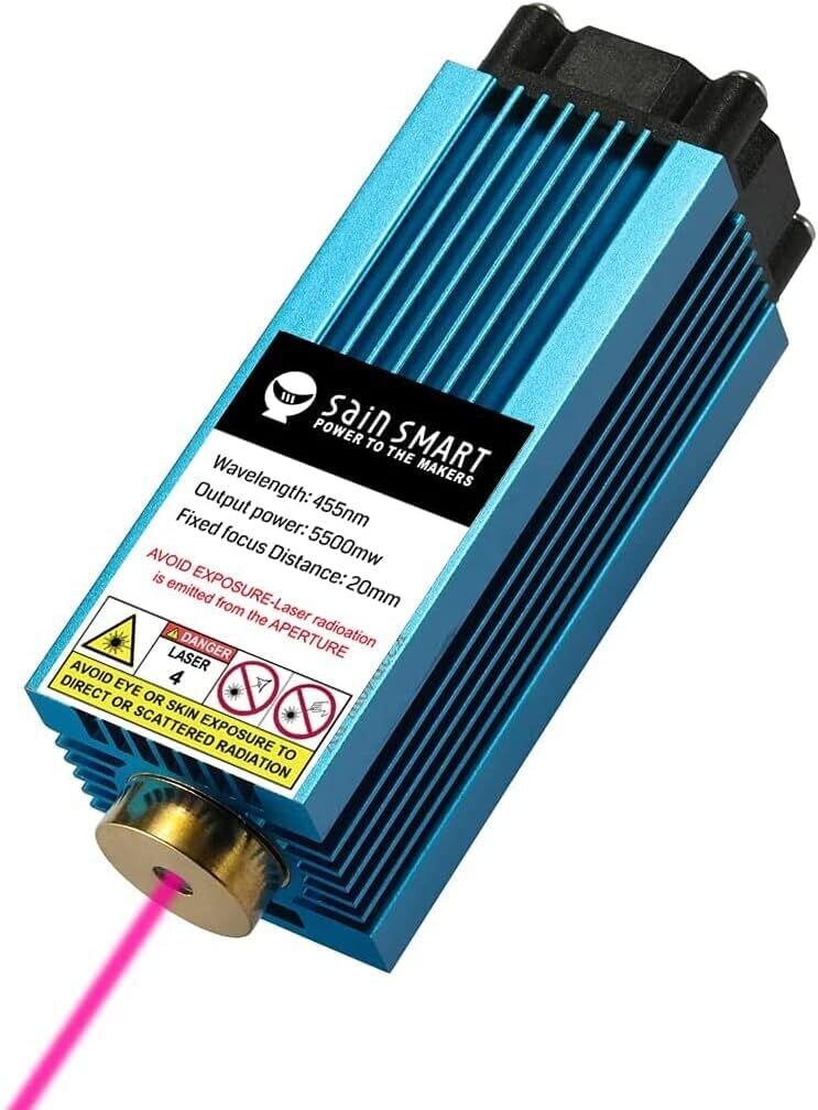 Laser Wavelength 445nm 12v Laser Module 5.5W CNC Laser Head