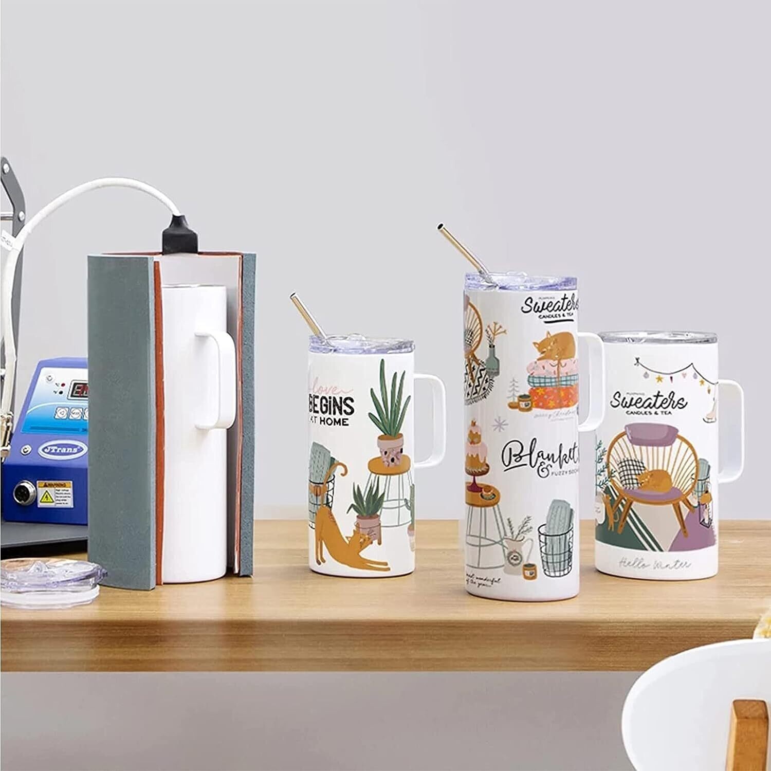 11/20oz Tumbler and Mug Heat Press – Cup Transfer Sublimation Machine for Custom Designs