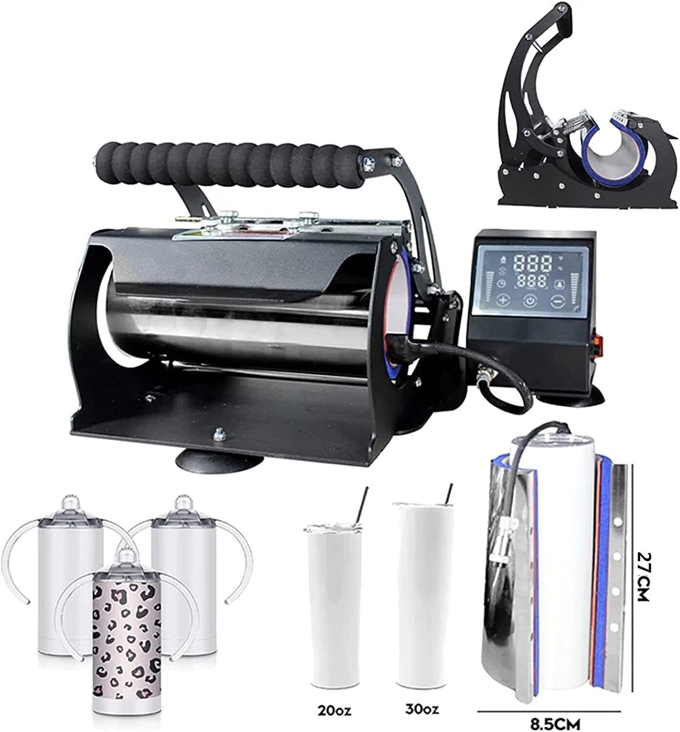 11/20oz Tumbler and Mug Heat Press – Cup Transfer Sublimation Machine for Custom Designs
