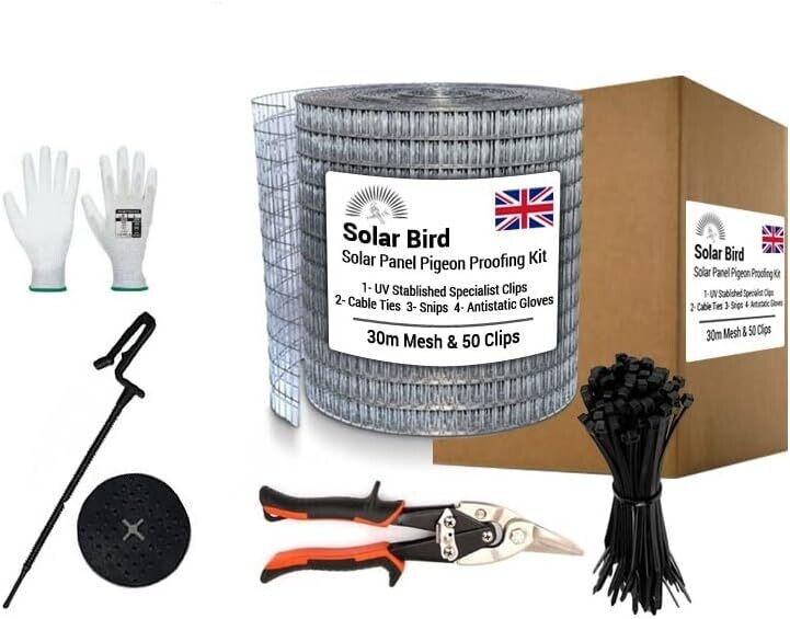 Solar Panel Wire Mesh Critter Guard Kit