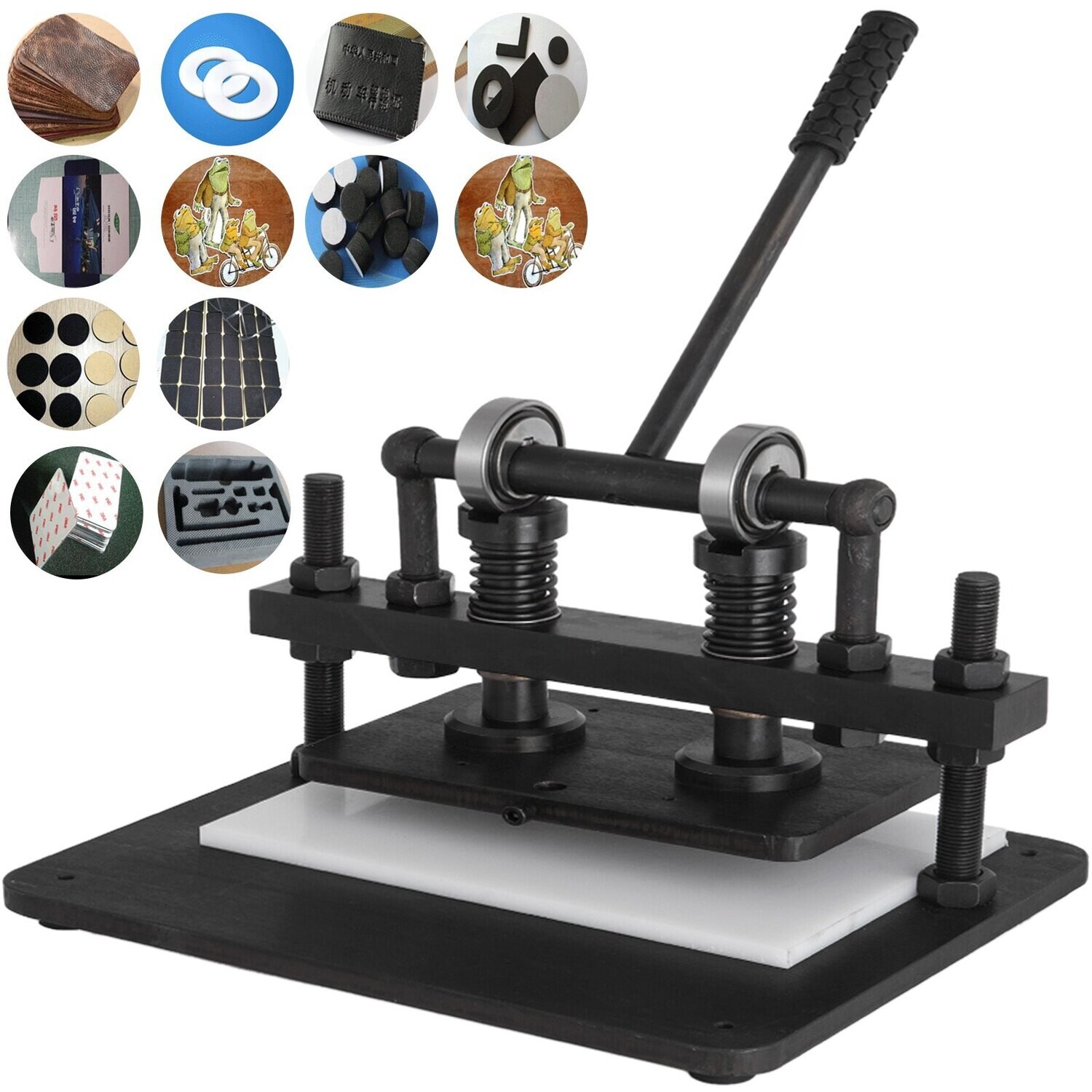 Manual  Hand Press Die Cutter Heavy Duty Leather Embossing Machine