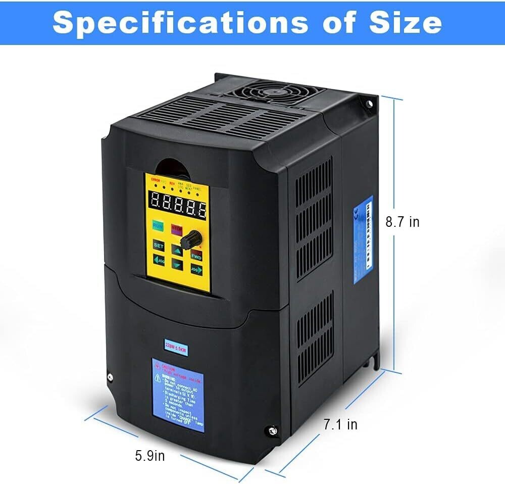 Inverter Converter with Variable Frequency Drive 220V 4KW 5.5HP for CNC Motor Control and Efficient Operation
