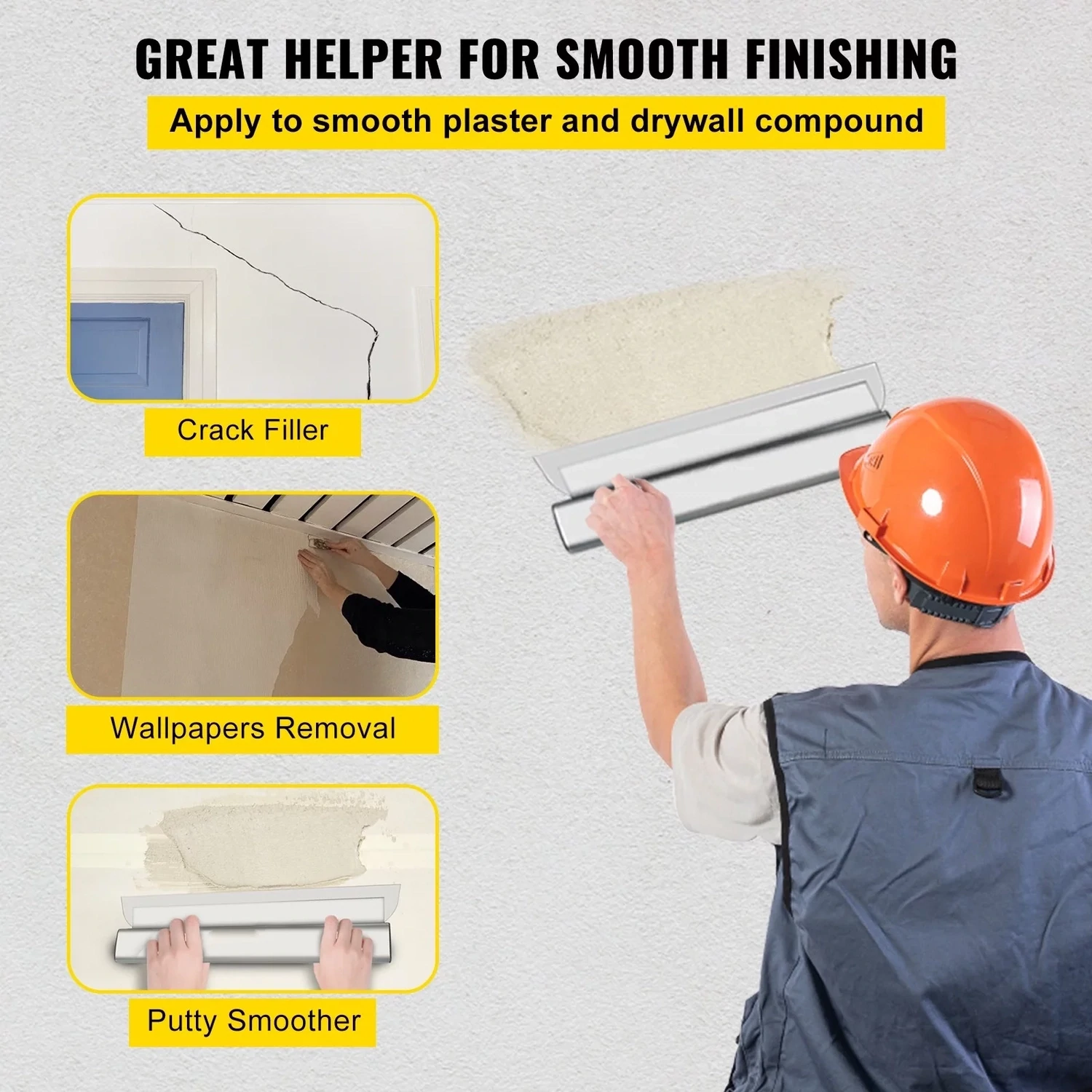 Drywall Skimming Blade – Putty Knife for Smooth Finishing and Skim Coating