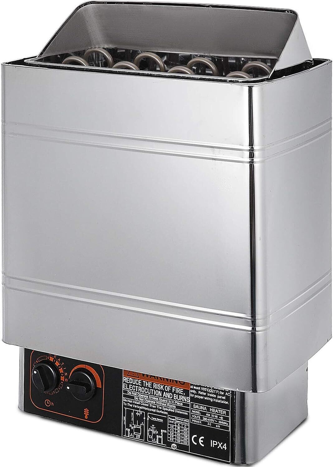 Adjustable 8kw Wet&Dry Heater Stove Temperature and Long-Lasting with Internal Control