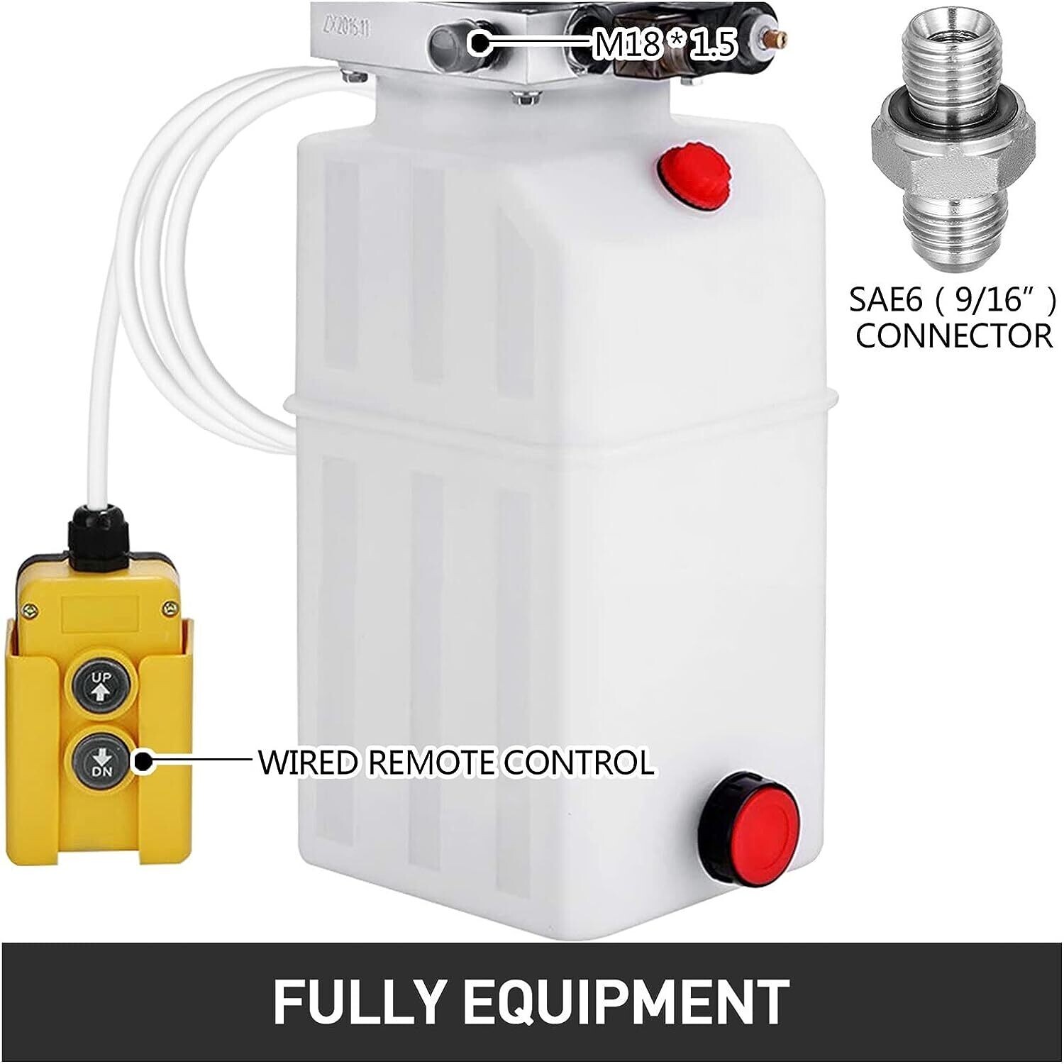 Dump Trailer Lifting Remote Crane – 4 Quart Single Acting Hydraulic Pump for Efficient Lifting and Tipping Operations