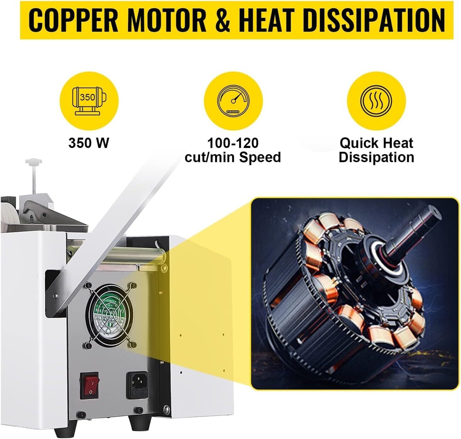 Automatic Heat-shrink Tube Cable Pipe Cutter Cutting Machine +  Automatic Cold Tape Cutting Machine Digital Belt