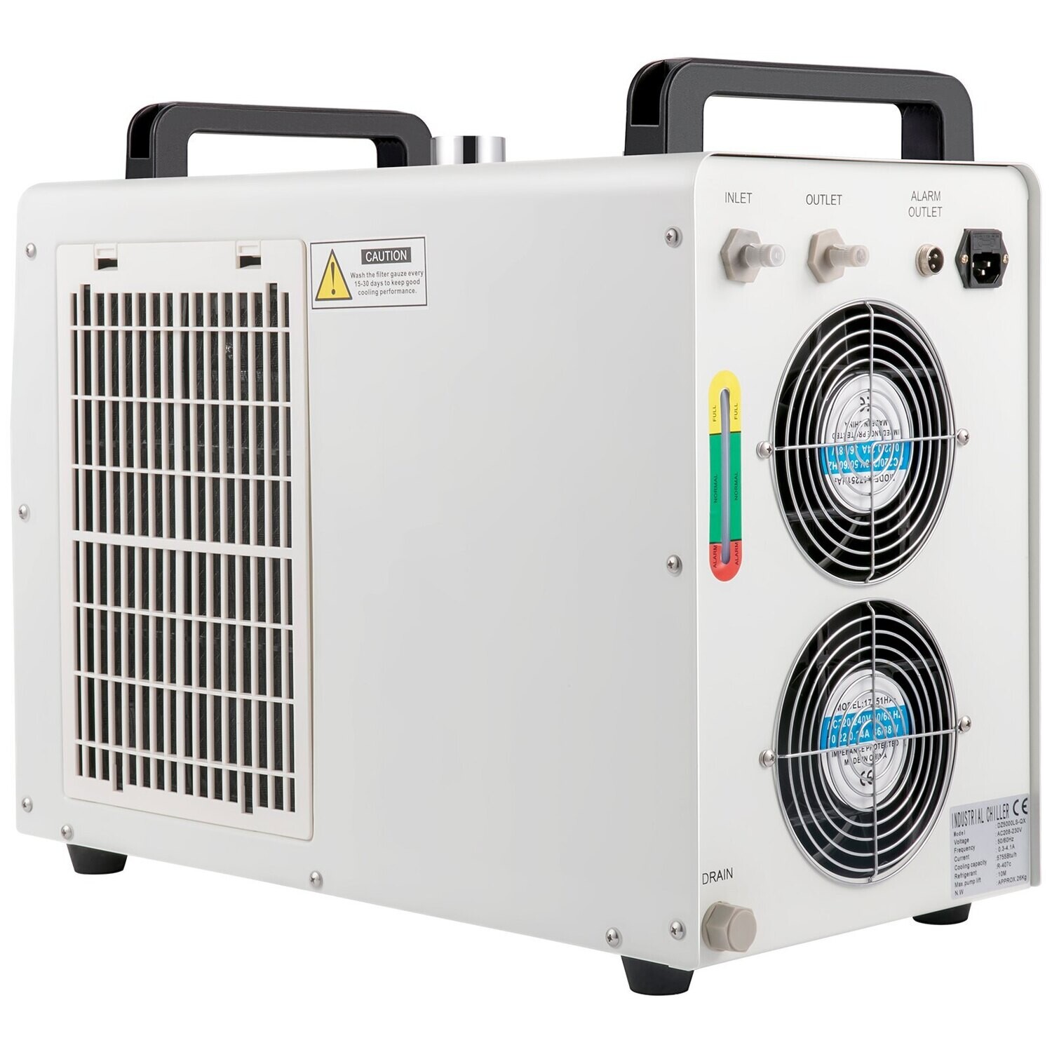 9L Tank Water Chiller CW-3000DG - Thermolysis Industrial Water Cooling Chiller for 60W and 80W CO2 Glass Laser Tube Applications, Efficient Temperature Control