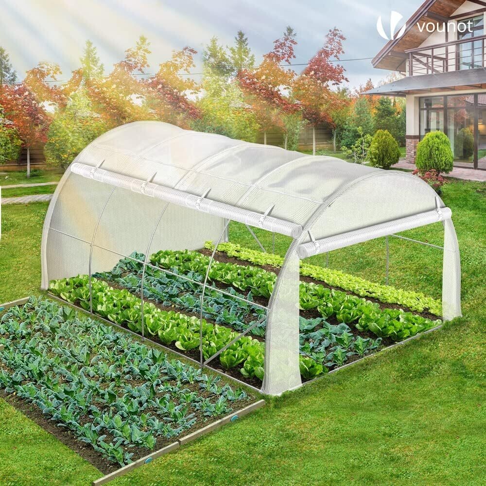 Polytunnel Greenhouse 4x3x2m 12m² Poly Tunnels Gardening Walk